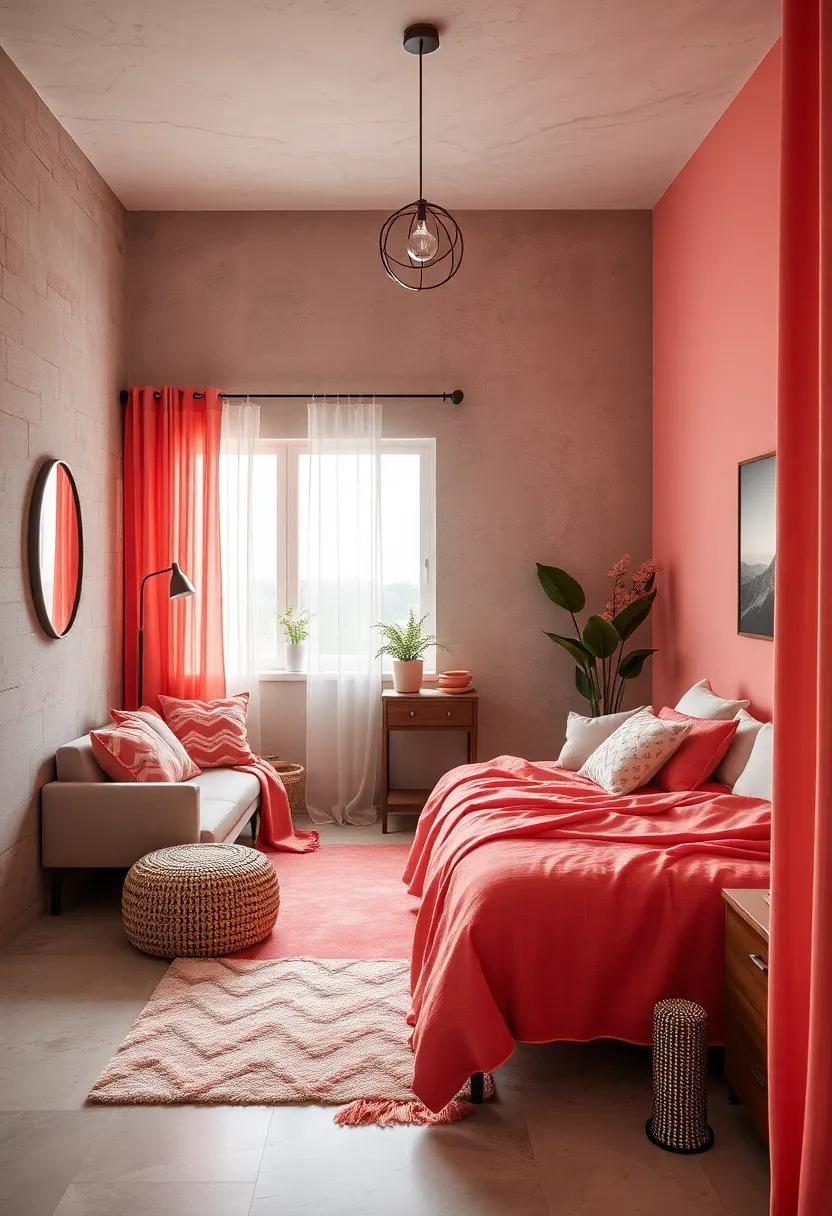 Creating a Dreamy Coral and Grey teen Room Sanctuary