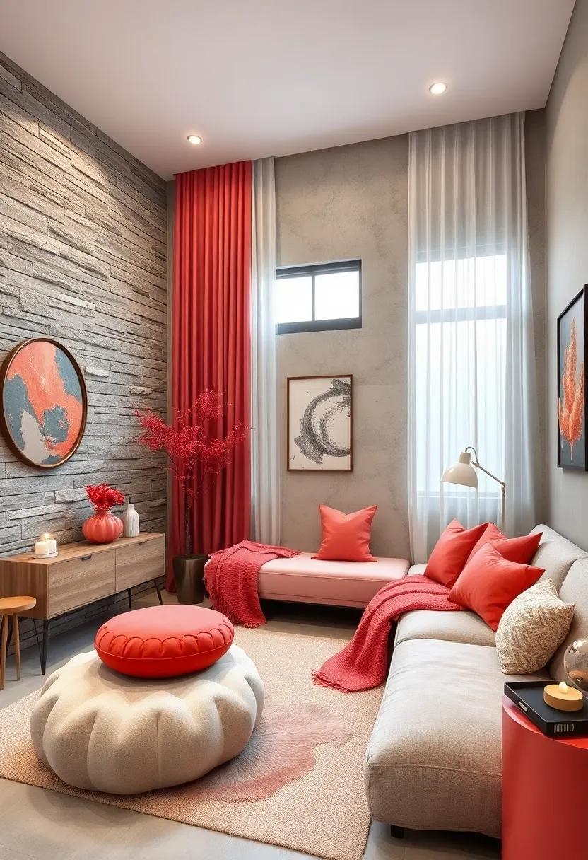 Incorporating Coral Accents for a Bold Statement in Design