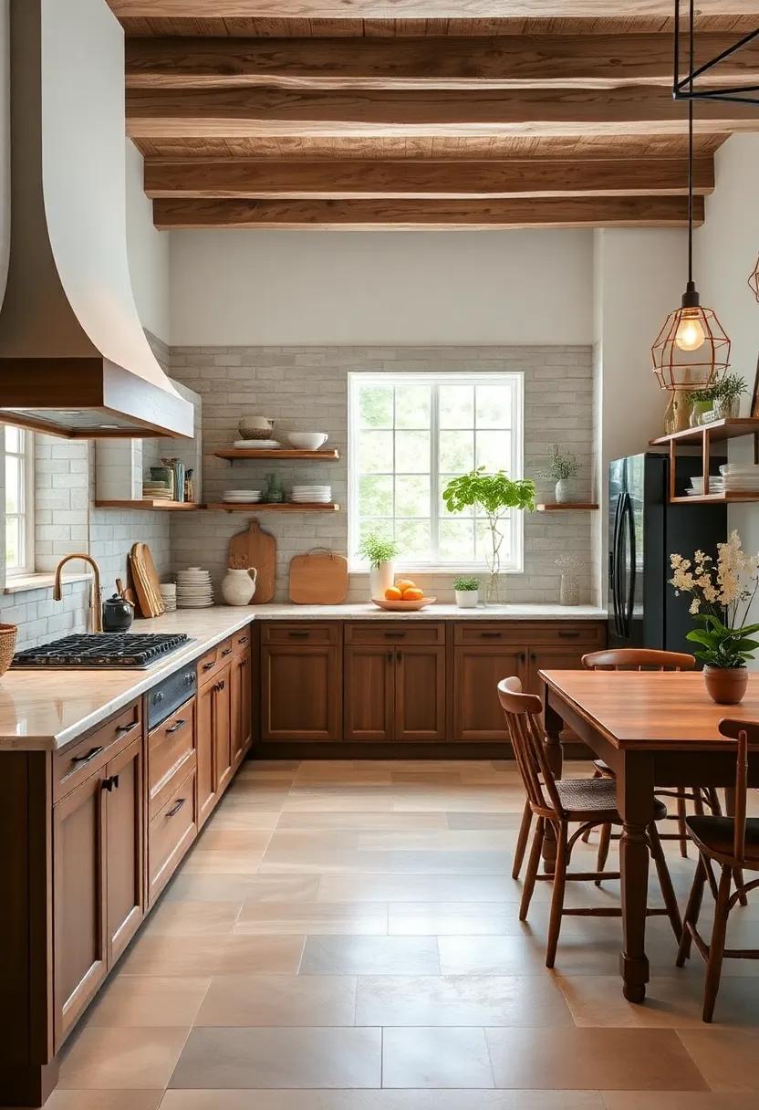 Chic Mosaic⁣ Accents on⁣ Kitchen⁤ Flooring That Define Cozy Spaces