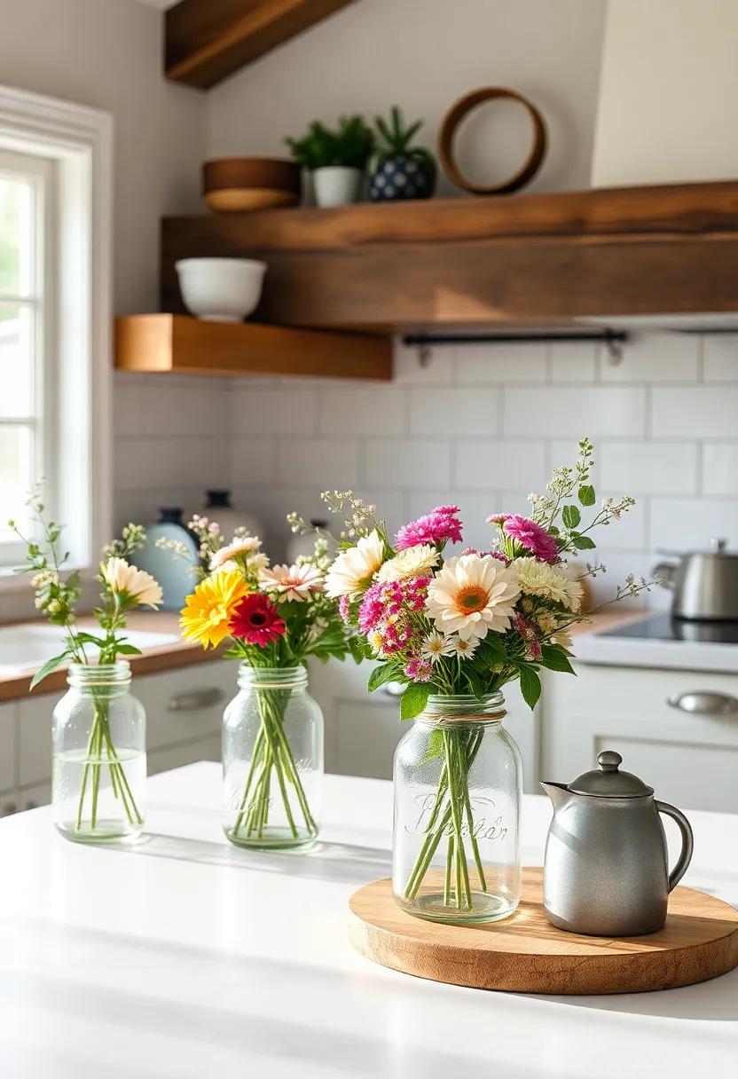 Bringing ‍Nature Indoors: Floral⁣ Arrangements in ​Rustic Jars