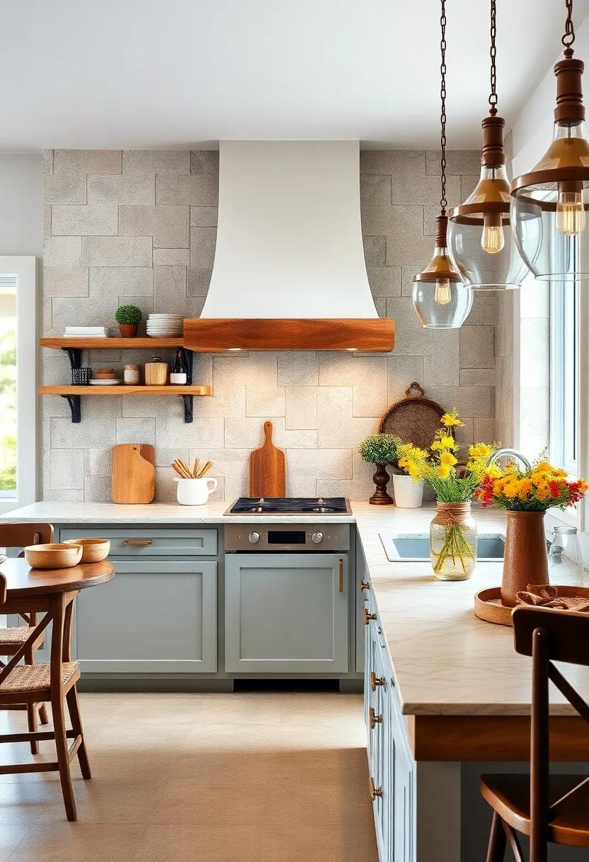 Country Spices: Decorate with wooden or ⁤ceramic spice⁤ containers to bring color and flavor to your countertop