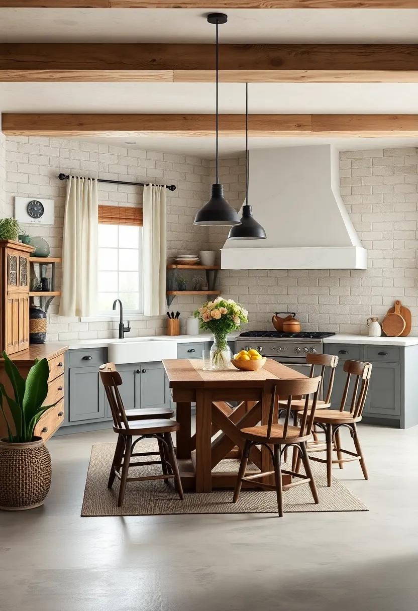 Rustic Textiles: Choose linen⁣ or cotton⁢ fabrics for curtains, ‌tablecloths, and dish ‍towels that enhance comfort