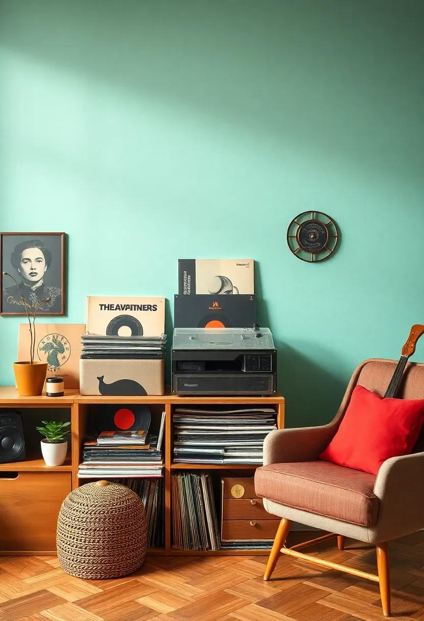 Assemble a vintage record collection: Create a dedicated⁤ space for vinyl records, showcasing both⁣ their covers and the⁢ music they hold