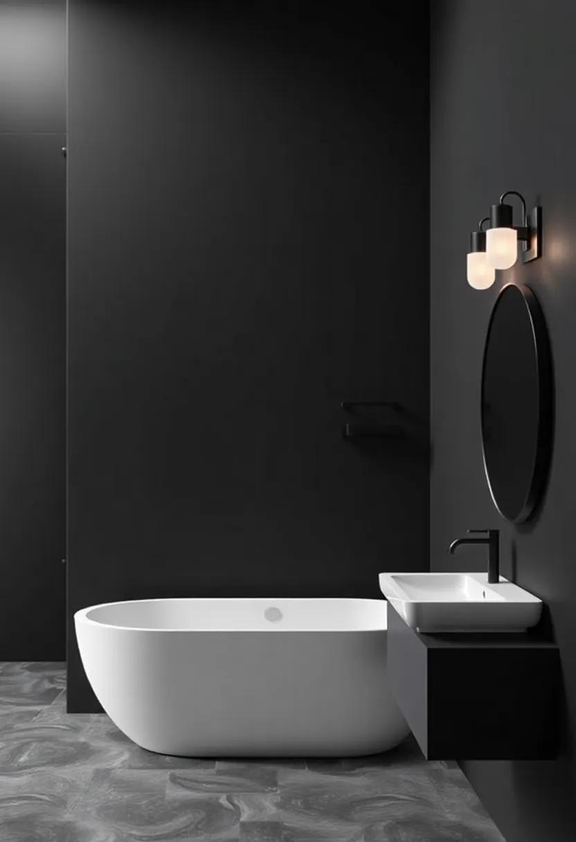 Creating a Focal Point with Dark Accent Walls in Bathrooms