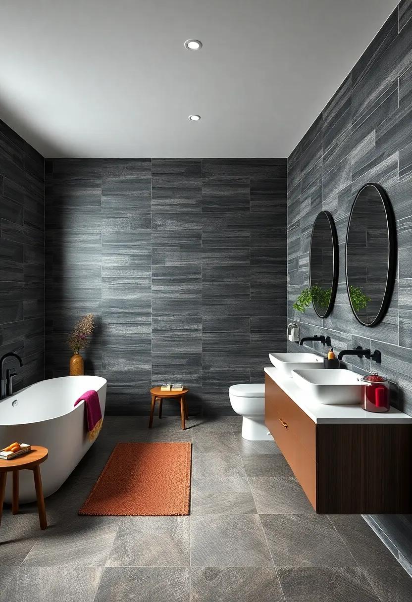 Cohesive Color Palettes: pairing Dark ⁣Tiles with Complementary Accents