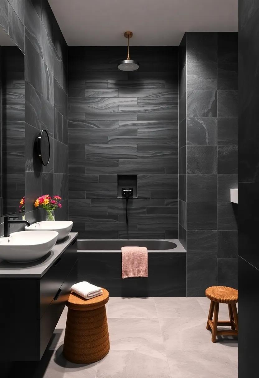 Timeless Classics: The enduring Appeal of⁤ Black Bathroom Tiles