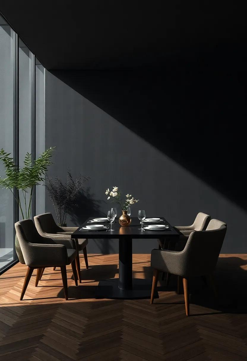 Integrating Natural Elements Into A Shadowy Dining environment