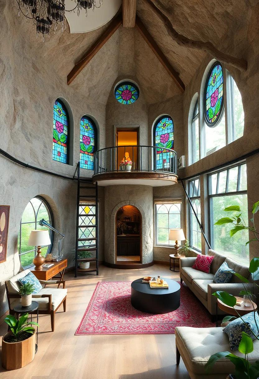 The Magical Observatory: A whimsical design featuring stained glass ⁤windows and a ⁤telescope platform, encouraging‍ exploration of the wonders of space and time