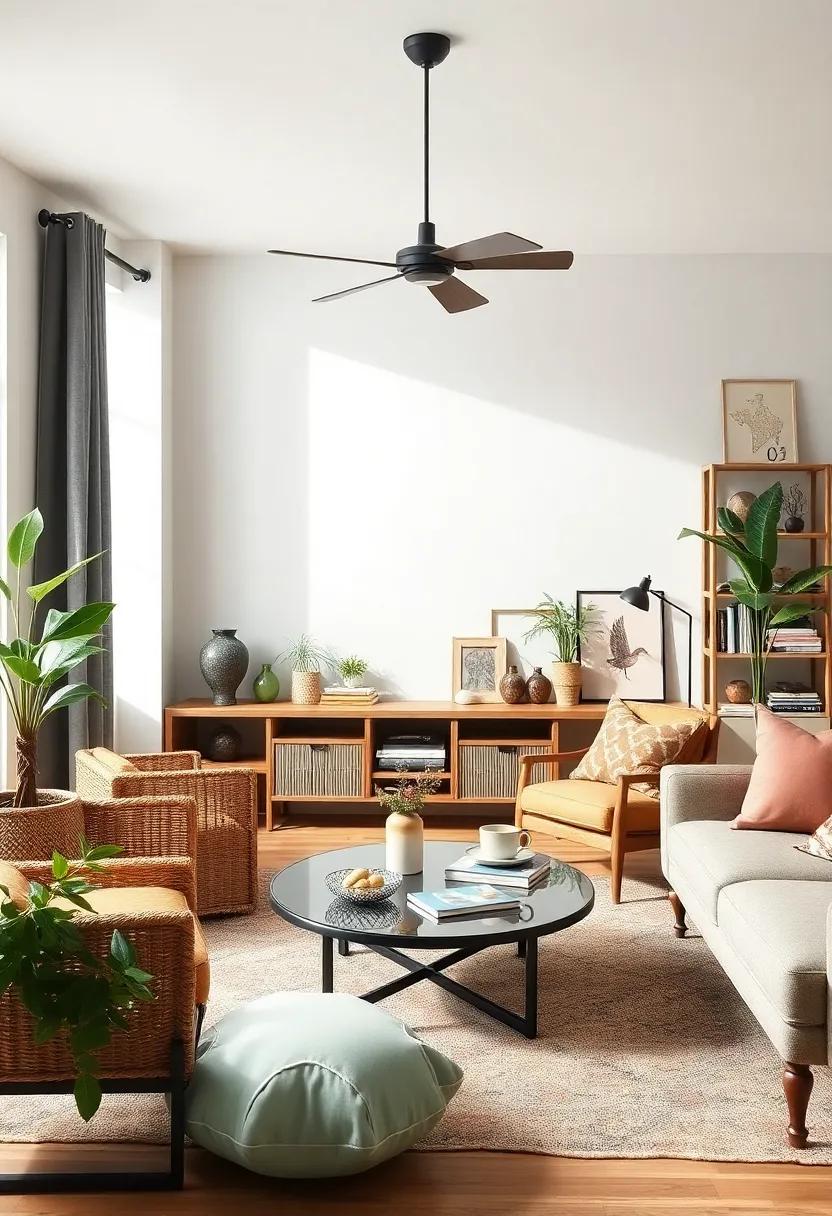 Personalize with Travel Souvenirs: showcase mementos from your travels as decorative elements that tell your story and spark conversation