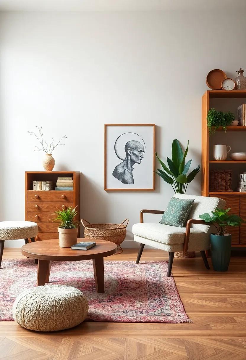 Incorporate Vintage Finds: Scour thrift stores and flea markets for one-of-a-kind vintage pieces that bring history and charm to your decor