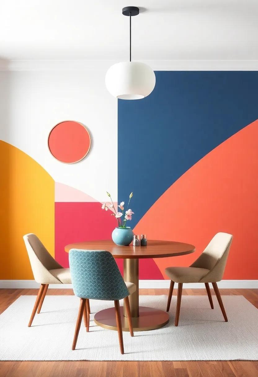 Color Block: use contrasting blocks of color to create a modern,playful aesthetic that the whole family will enjoy and embrace