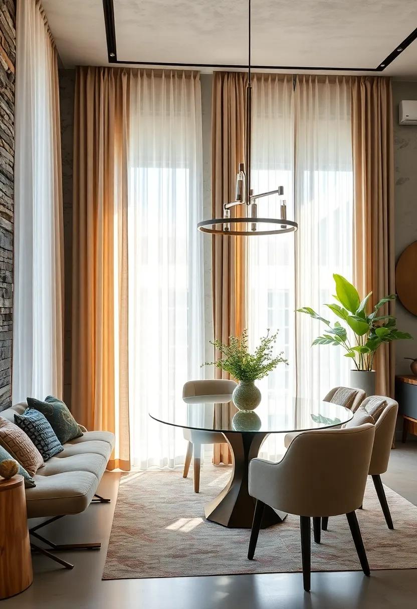 Hang⁣ sheer, layered curtains that allow you to control privacy while still ​welcoming in warm⁤ sunlight during the day