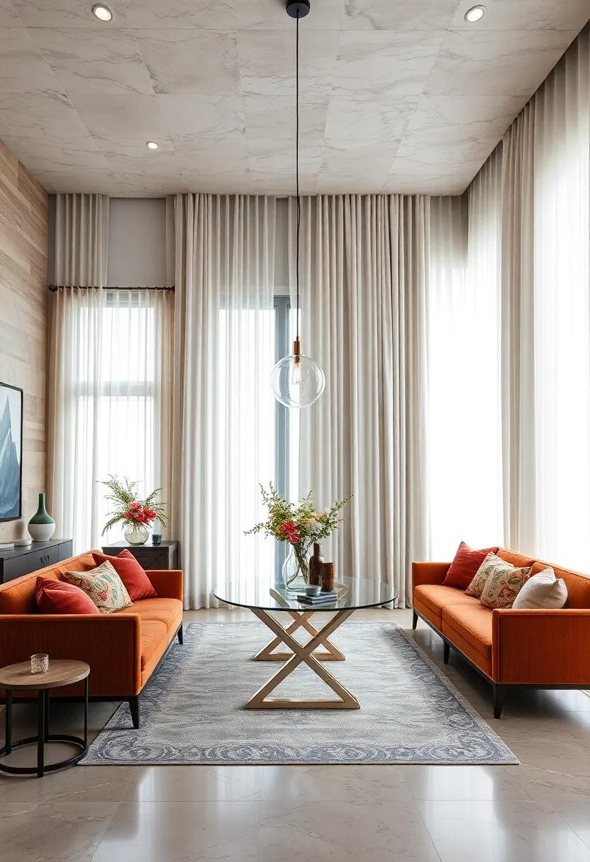 Incorporate floor-to-ceiling curtains‌ that draw the eye upward, enhancing the sense⁤ of ⁣height and grandeur‌ in ⁤your dining ⁣setting