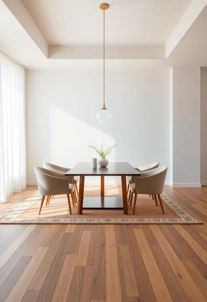 layering with Carpets to Add Depth and Charm to Your Dining Area