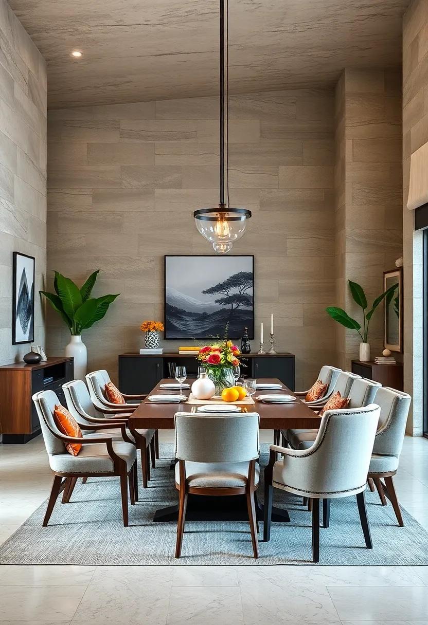 Mix and Match Seating: Combine different chair styles or incorporate a stylish bench to add character while accommodating varying preferences