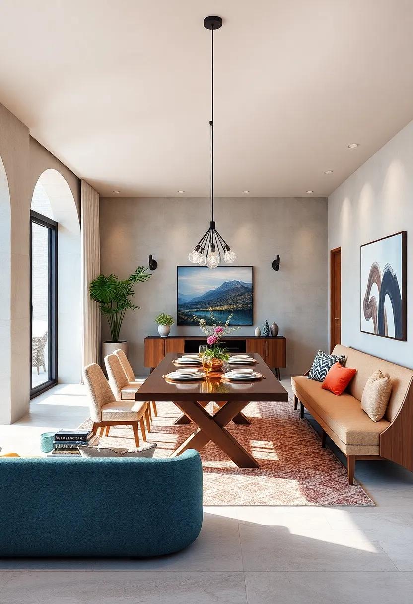 Opt for Multi-Functional Furniture: Consider options like extendable dining tables or storage benches to maximize space and utility without sacrificing style