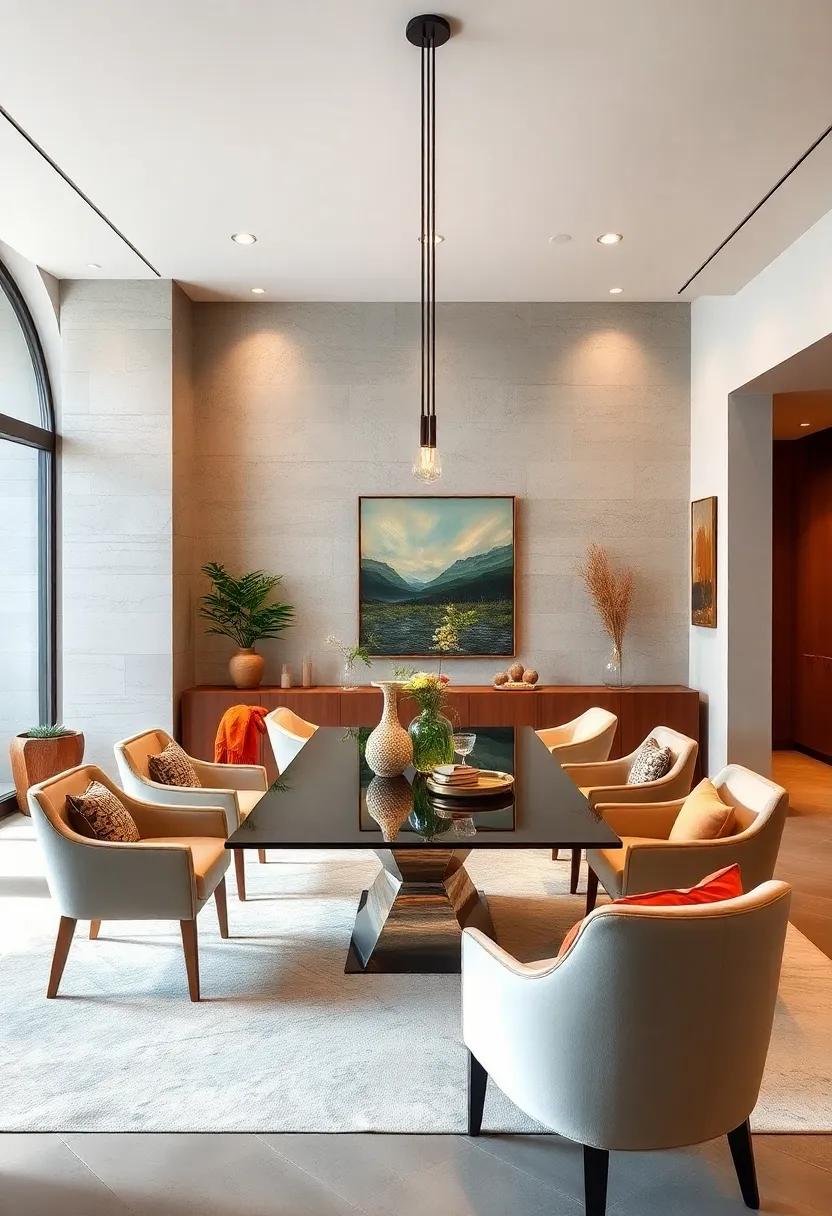 Play with Proportions: Mix different table sizes and shapes to add visual interest while ensuring each piece harmonizes beautifully with the others