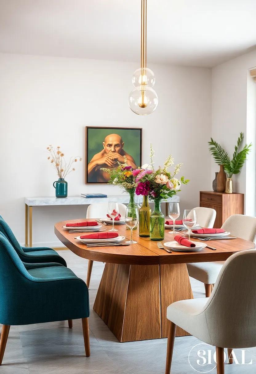 Upcycled Decor: Utilize recycled materials like glass bottles or tin cans as vases for floral arrangements, marrying sustainability with style