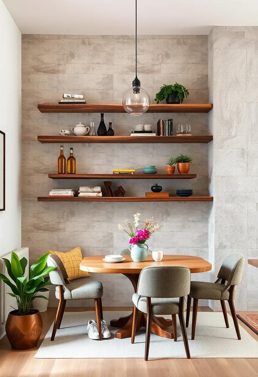 Vintage‍ Charm: Embrace rustic⁣ elegance with distressed wooden shelves that⁤ add ⁣character⁤ and warmth to ‍your dining⁢ room