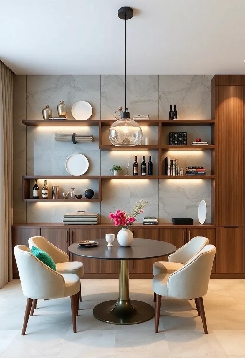 Floating Plant Haven: ‌Elevate ⁣your dining ‌experience with shelves dedicated to lush ‍plants that ⁤purify the air and uplift the spirit