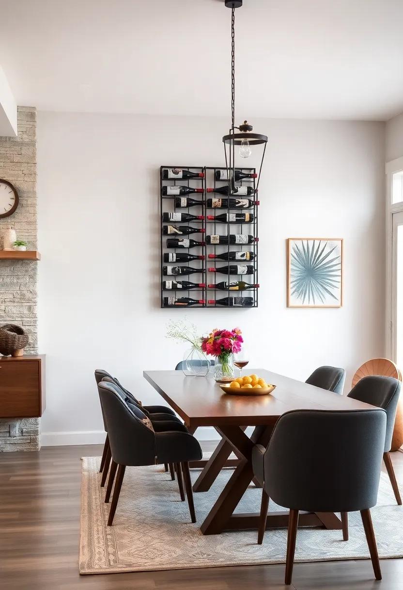 Create a DIY Wine Rack for Storage and Style: Build a stylish wine rack that not only stores your collection but also acts as a decorative feature in your dining area