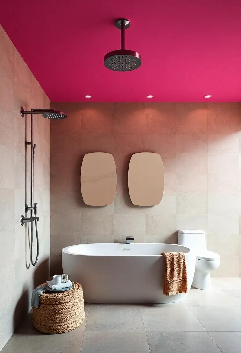Colorful Contrasts: ‍Play with vibrant‍ wall colors or tiles to accentuate⁤ your⁤ dual showerheads ⁣and create a fun focal ‌point in your bath