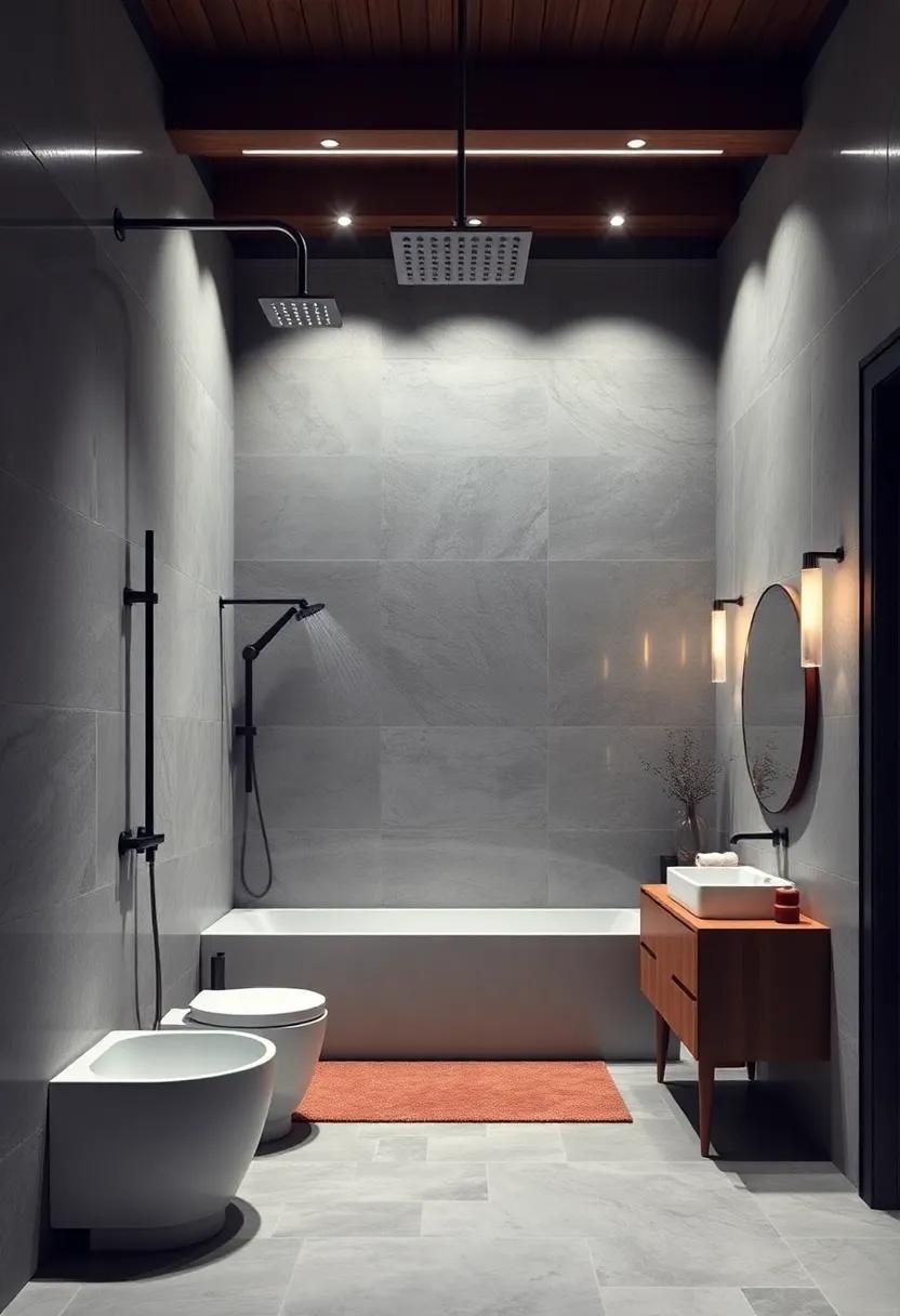 High-Tech Haven: Invest in smart shower systems that​ allow you to ⁣customize water flow and temperature from your smartphone