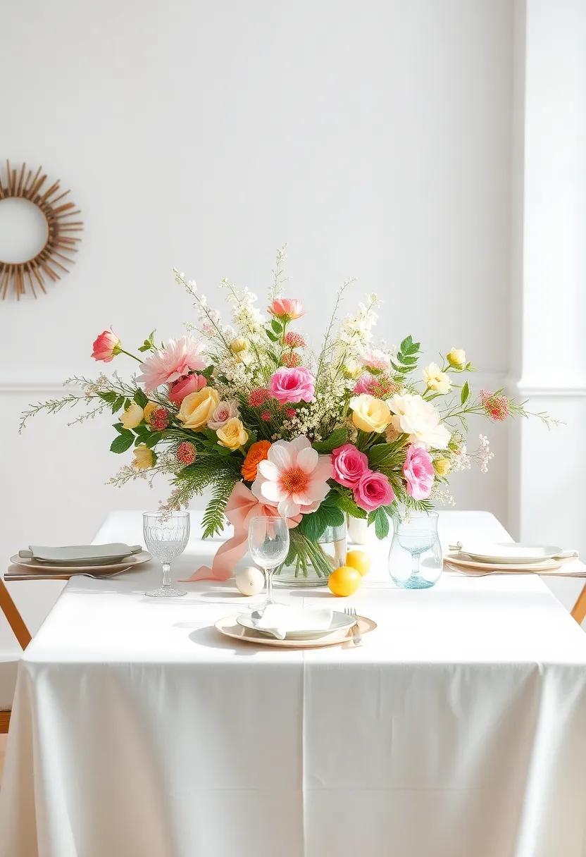 Whimsical Floral Arrangements to Brighten Your Easter Table