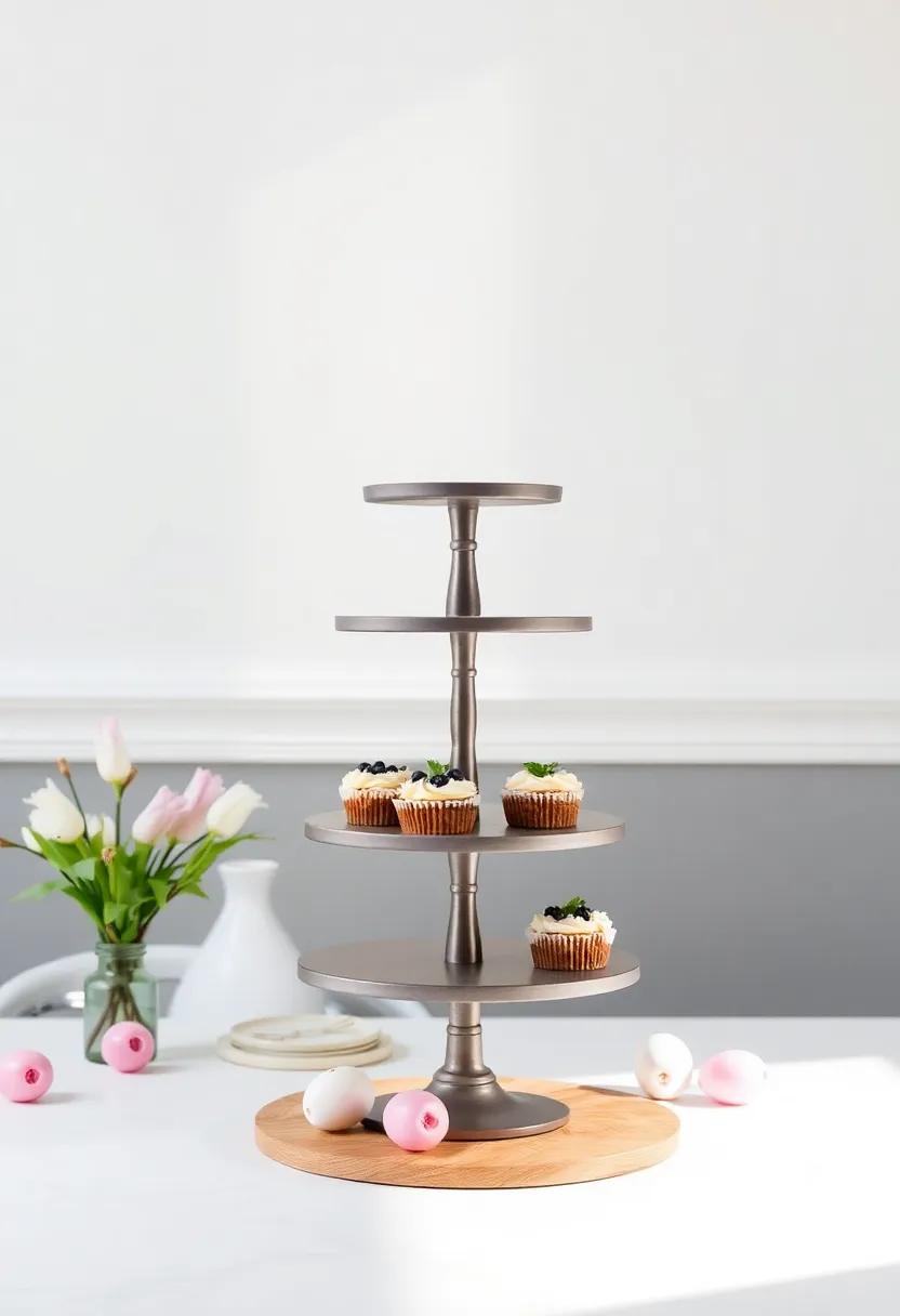 Stylish Tiered Stands for Showcasing Delicious treats