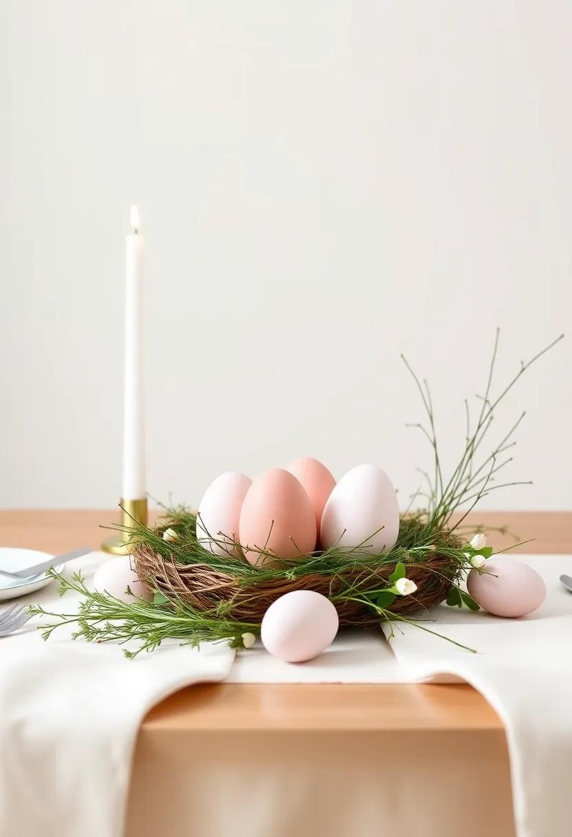 Charming egg Displays for a Festive Touch