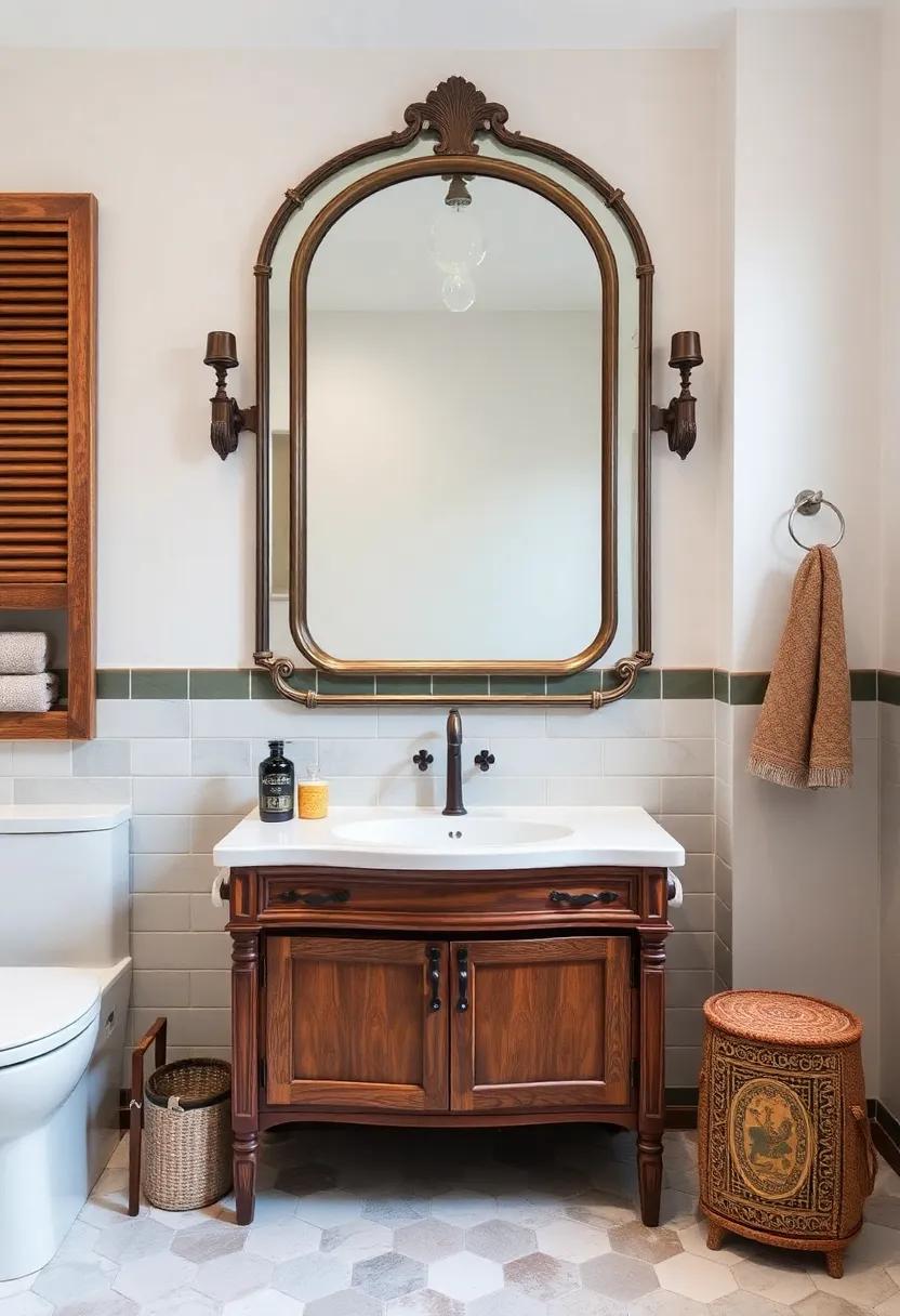 Incorporating Unique Mirrors to Enhance Both Modern and Vintage Features