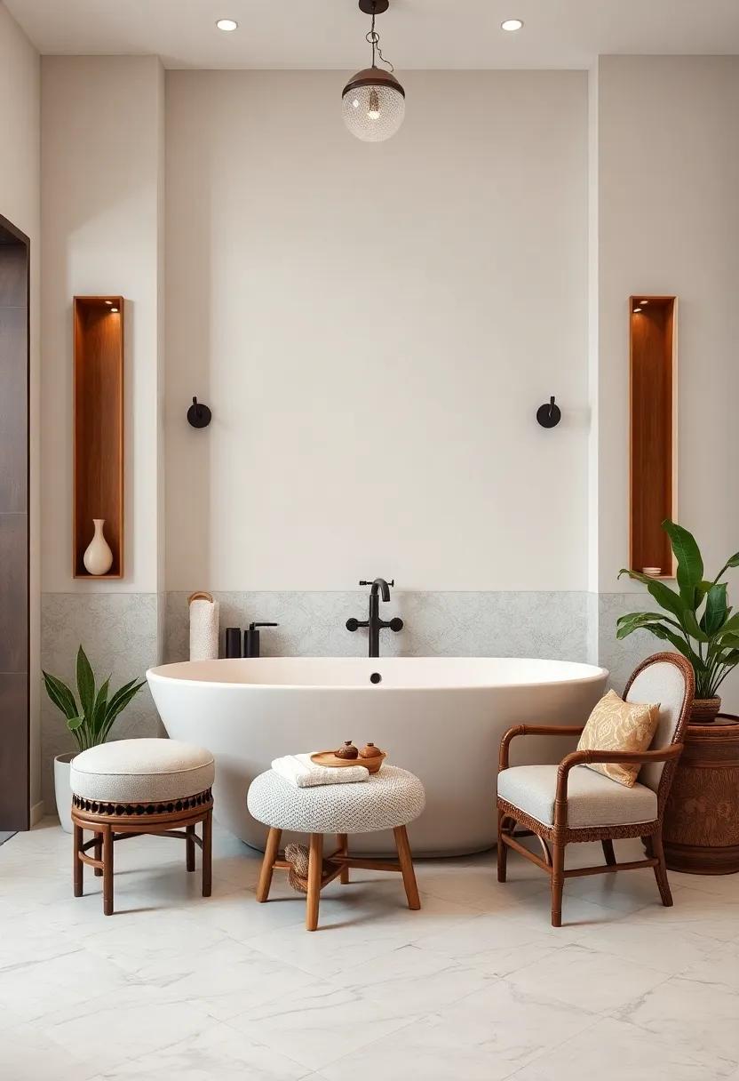 Creating a Spa-Like Atmosphere with Eclectic Seating Arrangements