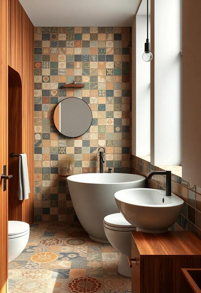 Layering Textures: The Harmony of Vintage Tiles and Modern Fixtures