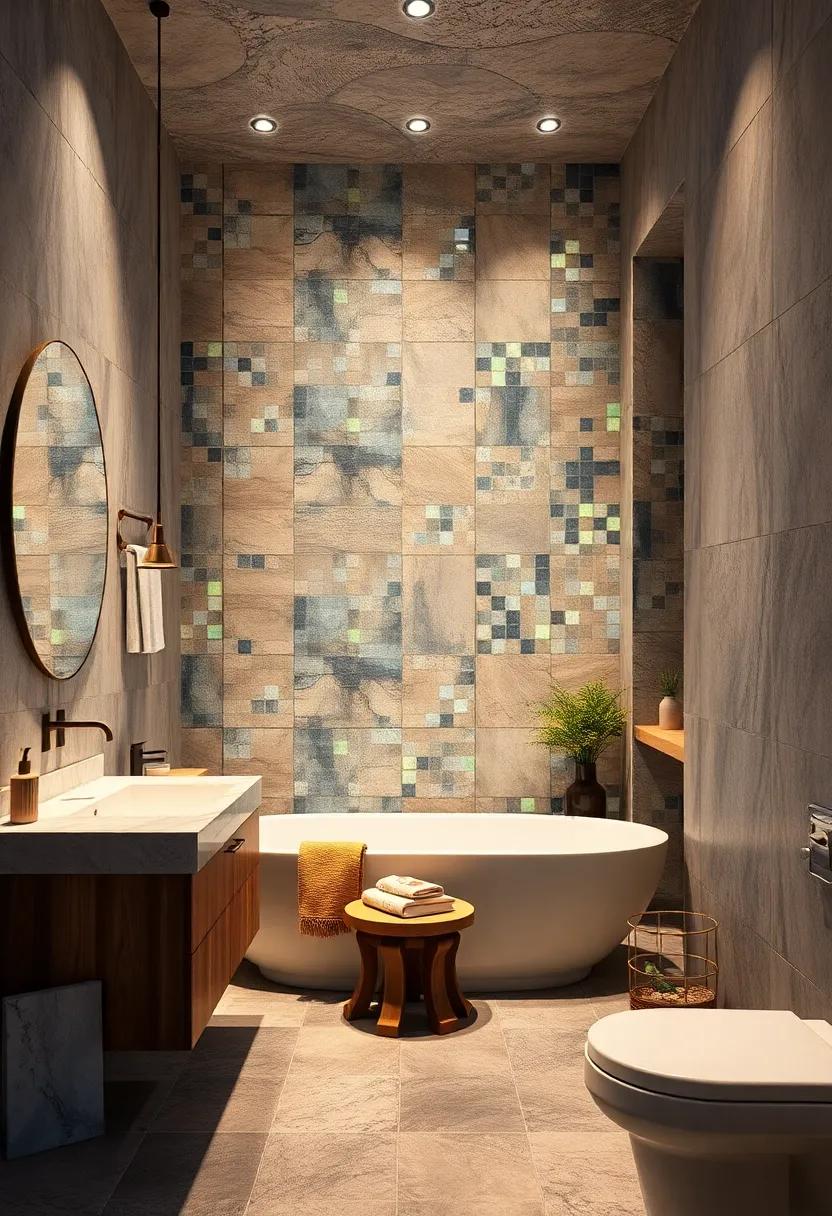 Innovative Lighting: Mosaics that incorporate glow-in-the-dark or light-reflective tiles introduce a magical,ethereal quality when illuminated