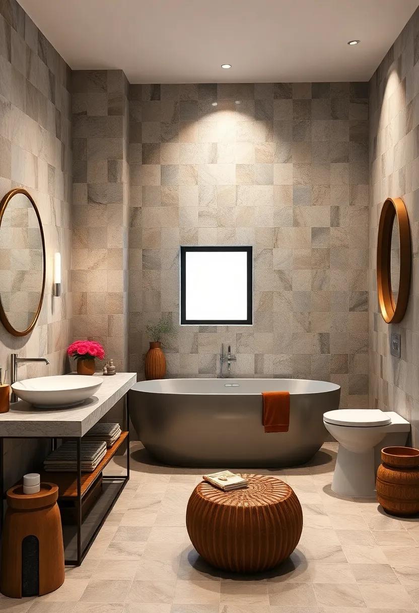 Metallic Accents: Reflective metallic tiles intermingle with traditional mosaic designs, offering a modern twist that captures elegance