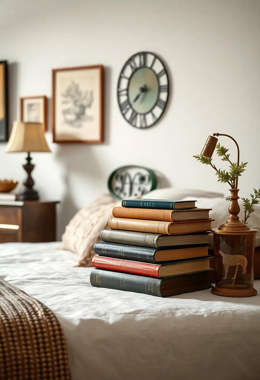 Antique Books‌ - Stack old books on your⁤ nightstand⁤ or shelves‌ for ‌an intellectual flair that invites curiosity