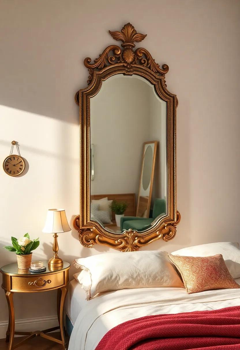 Glamorous Art Deco Mirror - ‌An ornate mirror can ⁢serve as⁤ a stunning focal‌ point, reflecting ‍light ⁤and ‍adding dimension
