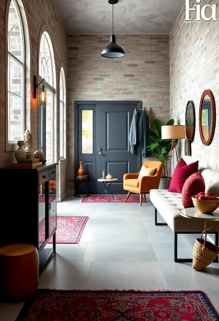 Decorative Hooks: Install an assortment of decorative hooks to hang bags, hats, and jackets while showcasing your unique style