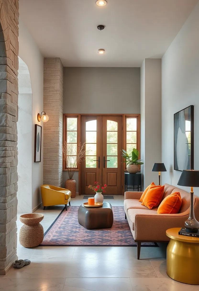 Open Space: opt for minimalist decor to achieve an airy and open entryway that feels spacious and inviting