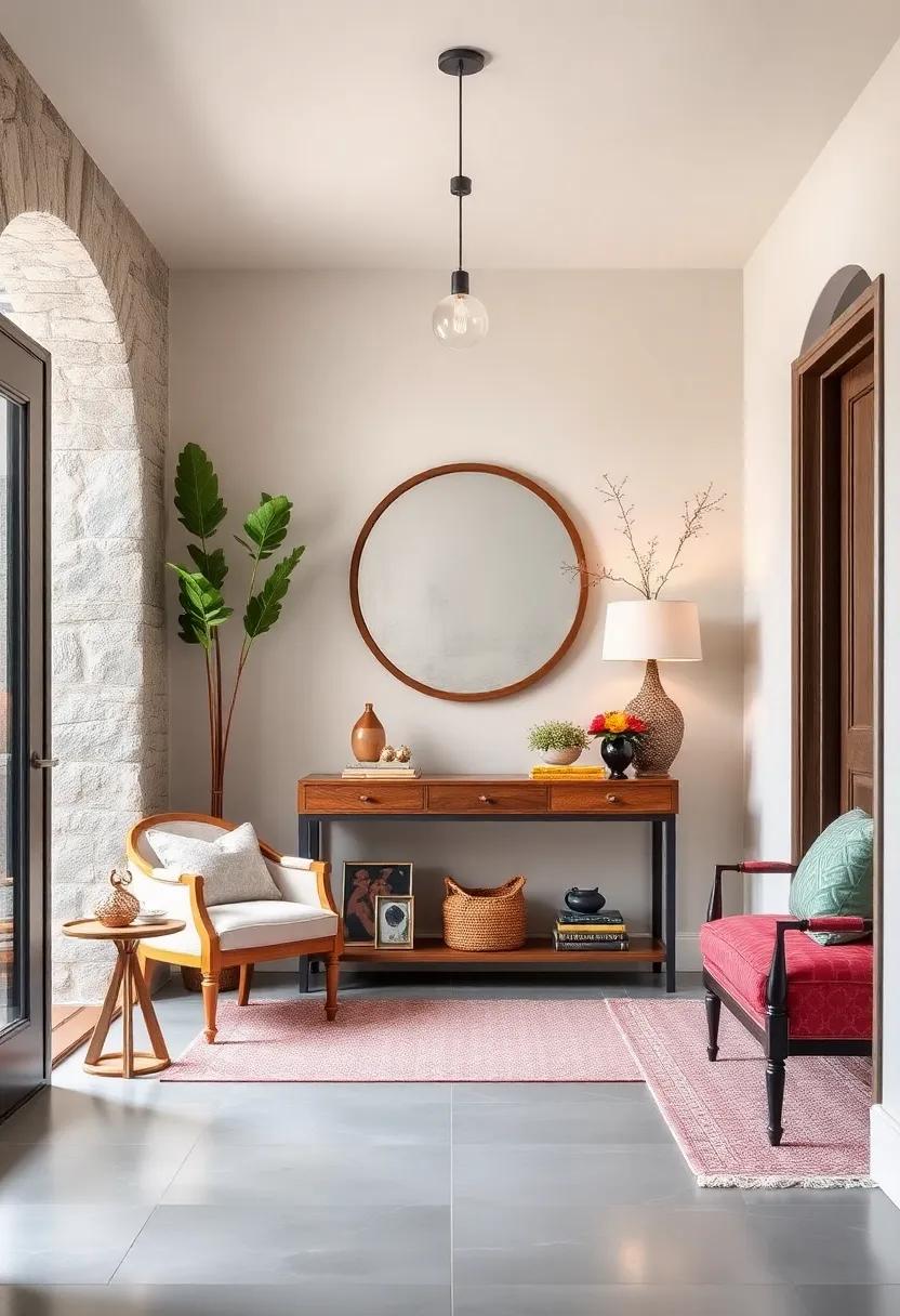 Entryway Console: Add a stylish console table where you can display decor or keep essentials handy like keys and wallets