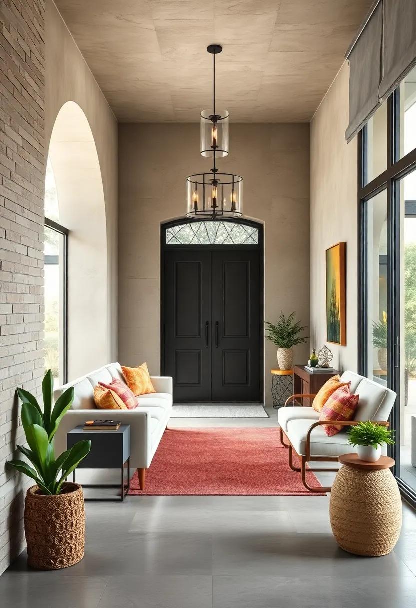 Seasonal Decor: Change up your decor seasonally to keep the entryway fresh and reflect the current time of year