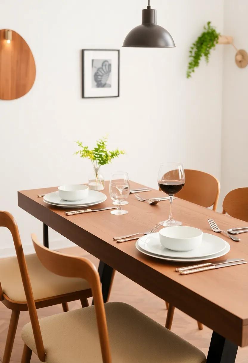 Creative Place Settings: Mix and match dinnerware, glassware, and cutlery to create a casual, eclectic vibe that feels thoughtfully curated