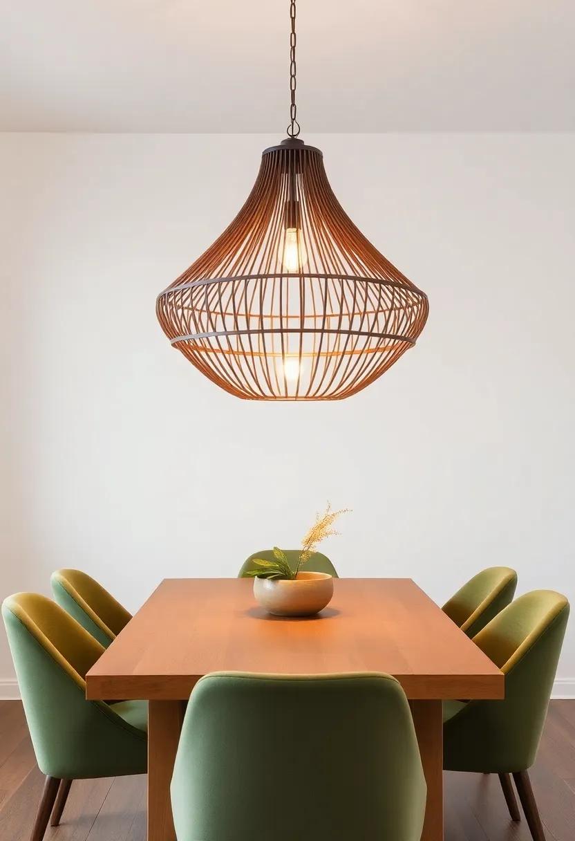 Unique Lighting Fixtures: Invest in a distinctive chandelier or hand-crafted light fixture that acts as both a functional piece and a conversation starter