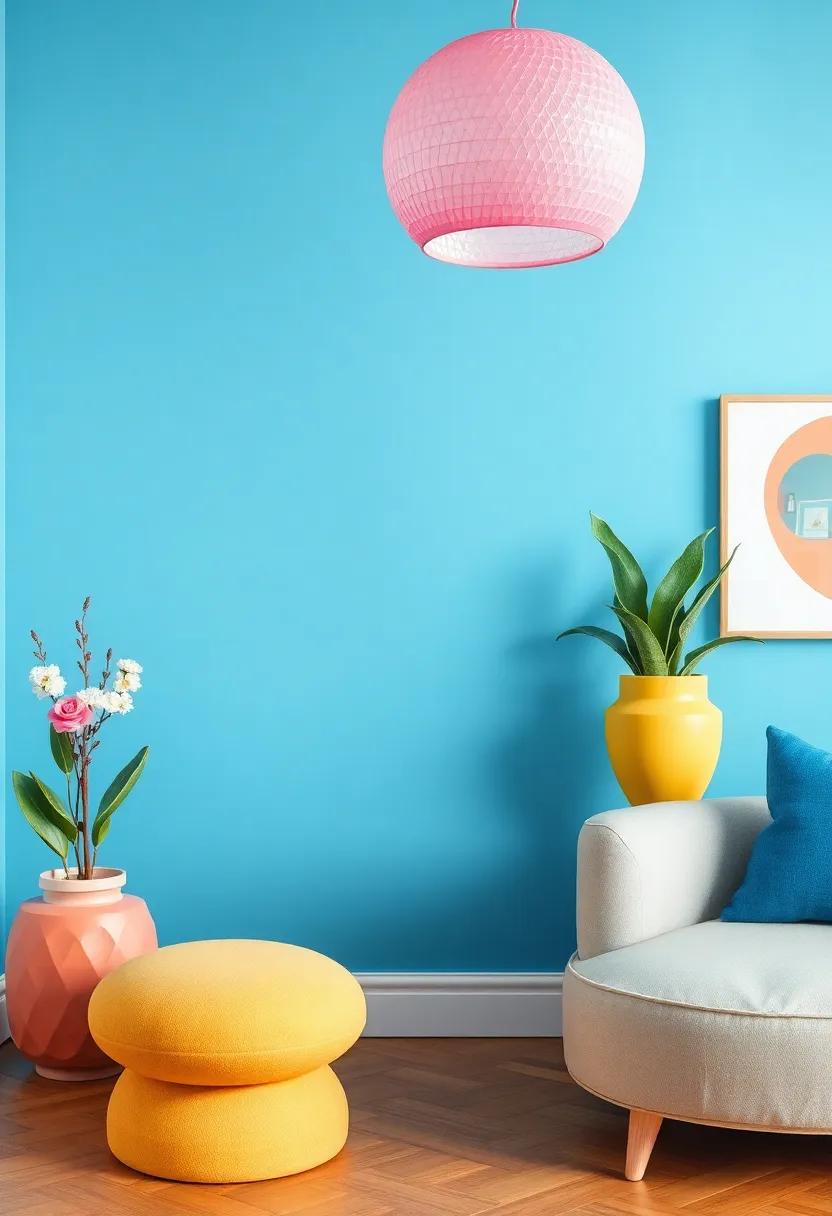 Colorful Accent Walls: paint a single wall ⁢in⁣ a vivid hue ⁢to ⁤create a focal‍ point that energizes the overall look of your space
