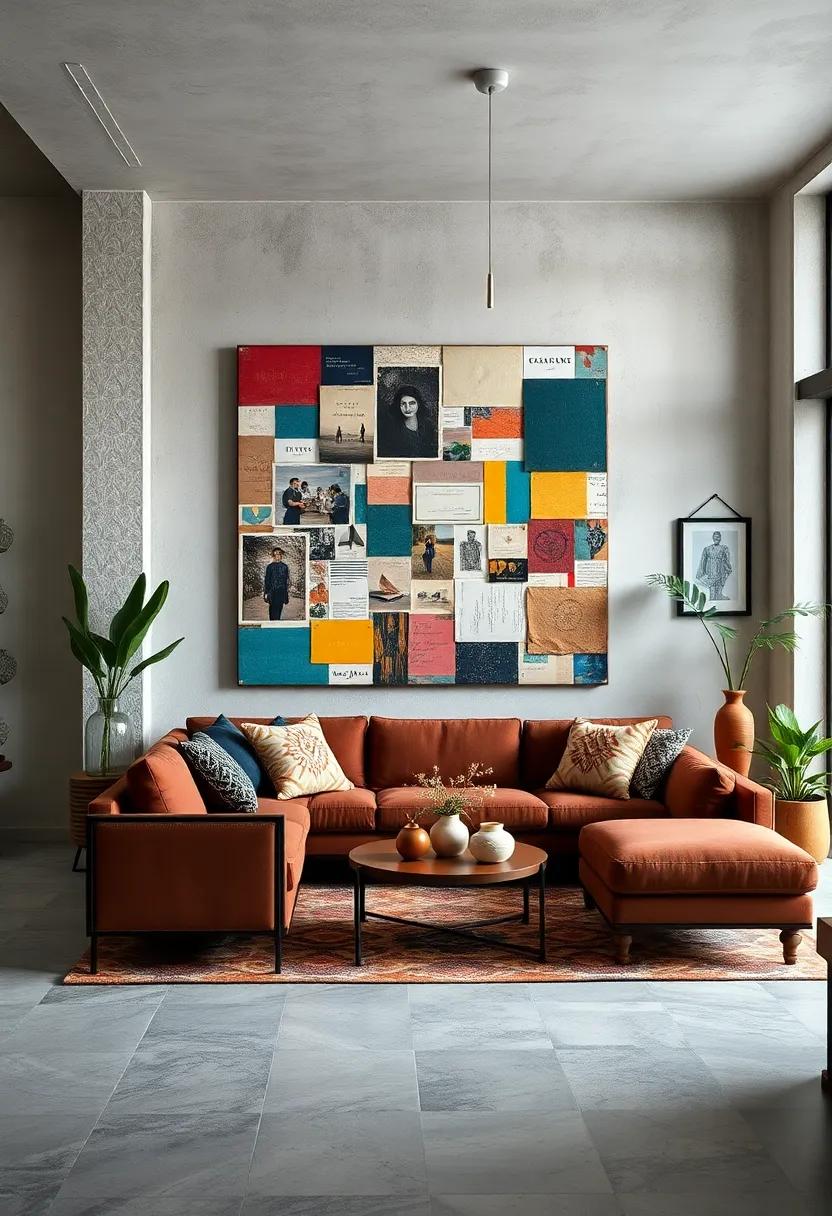 Freestyle Collage Art: Create⁤ spontaneous, layered collage art with images, words, and textures on canvases or large boards, reflecting⁢ your thoughts ⁣and emotions