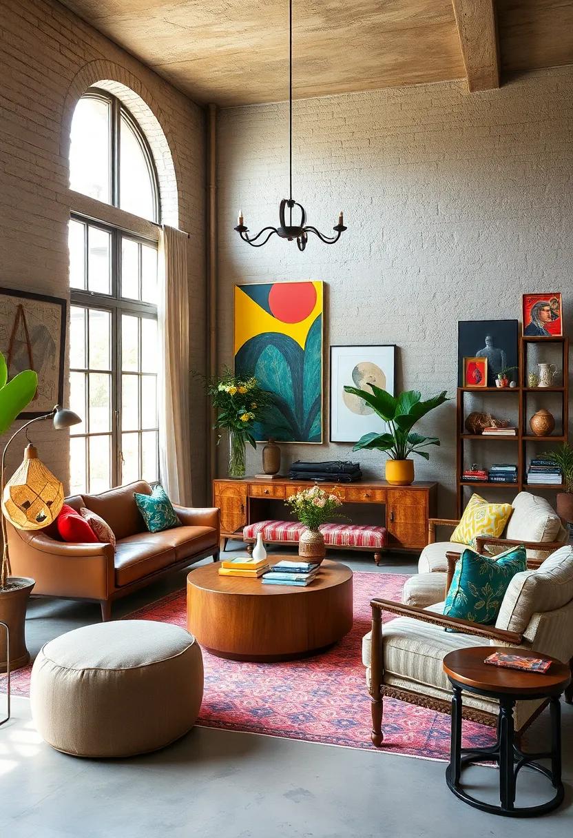 Upcycled Furniture Creations: Transform old⁤ furniture pieces ​with bold paint​ or fabric to breathe new ​life⁢ into them, making each item a conversation ⁣starter