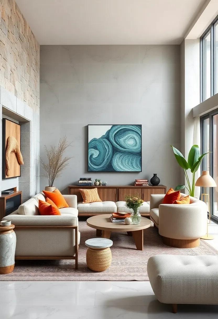 Nature-Inspired Art Elements:‌ Incorporate natural⁢ materials like driftwood ⁤or river stones into your ⁤decor, merging the beauty of the outdoors with your indoor ​space