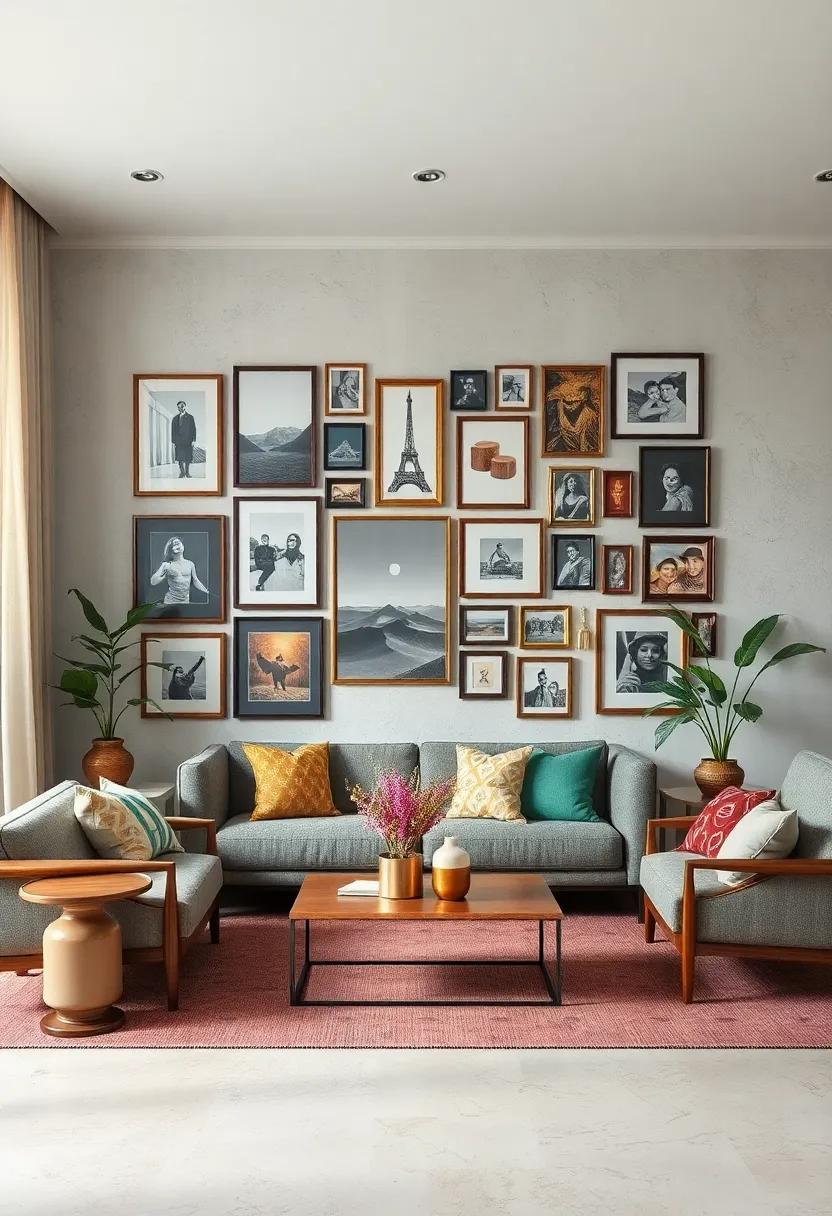 Personalized‌ Photo⁣ Display: Create a⁢ photo‍ wall that tells your ​unique story, mixing‍ frames‍ of different styles for ⁤an ⁣eclectic ​yet cohesive gallery that sparks ‌conversations