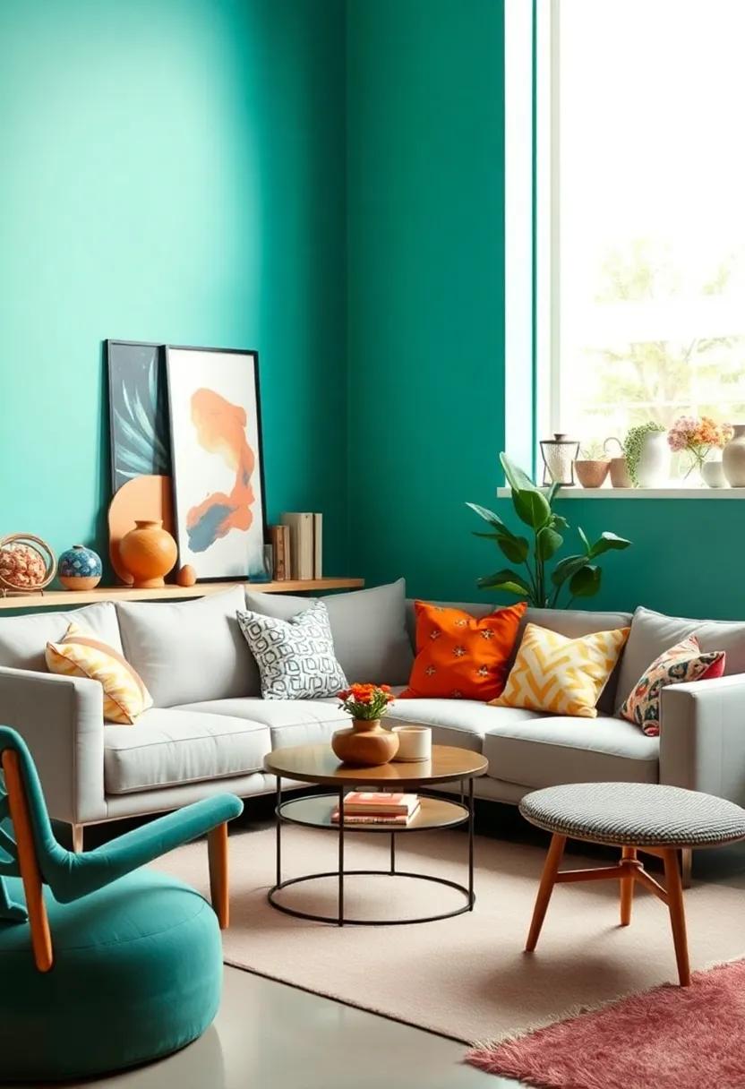 Eclectic color Palettes that Spark Joy and Creativity in Your Living Room
