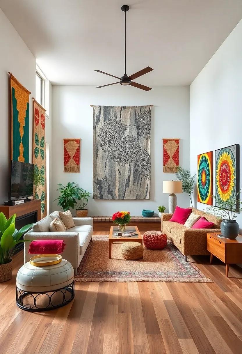 Bold Patterns: The Impact of Large-scale Wall Art in Eclectic Spaces